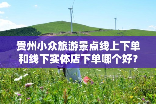 贵州小众旅游景点线上下单和线下实体店下单哪个好？